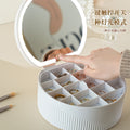exclusive creative makeup mirror with light, jewelry storage box, multi-color high-definition touch control, household gift dressing mirror
