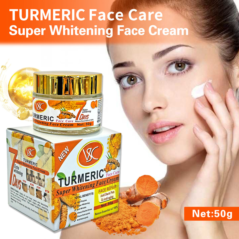 turmeric collagen face cream 50g - reduces fine lines, brightens skin, firms facial skin, anti-wrinkle cream