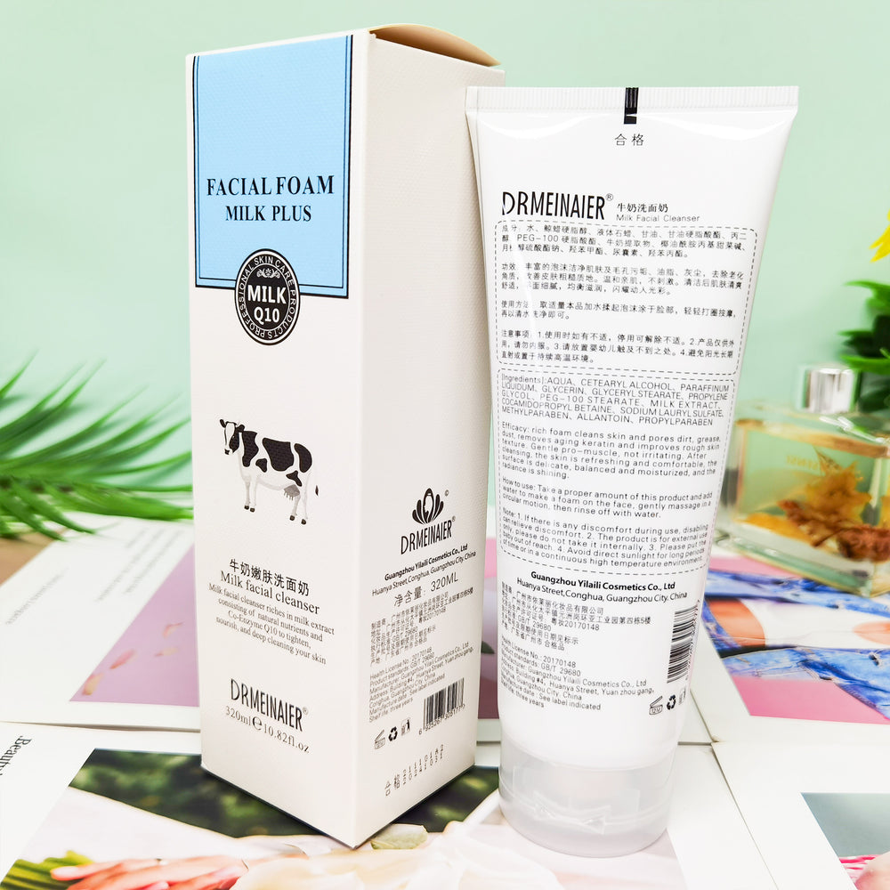 milk & honey gentle cleanser - hydrating, nourishing, brightening, deep cleansing, non-irritating facial cleanser - wholesale & private label available