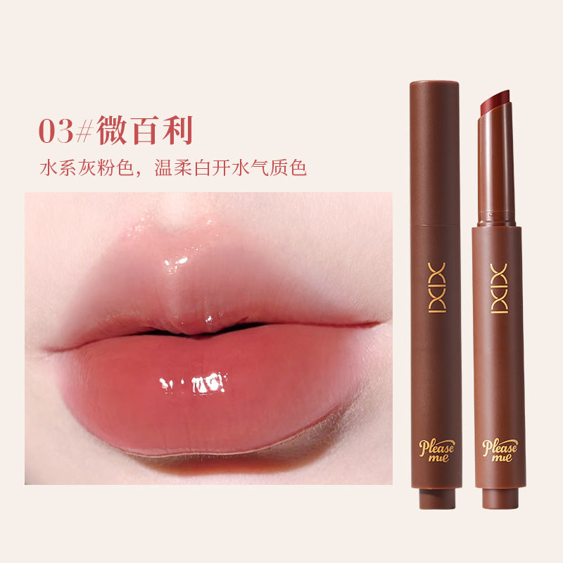 Makeup xixi winter collection light honey water gloss lipstick mirror pure desire pseudo-no makeup moisturizing low saturation whitening solid lip gloss
