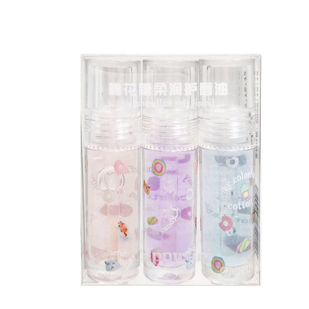 Kapavini marshmallow lip oil: hydrating, moisturizing, anti-chapping, mirror-shine, transparent glass lips