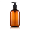 Brown hand sanitizer pet lotion bottle 500ml refillable plastic bottle press body lotion shampoo shower gel bottle