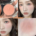 Makeup biya biya clear and slightly tipsy embossed blush for women matte super nature nude makeup contouring low saturation rouge