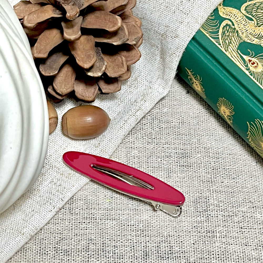 Acetate cut out hair clip long oval makeup clip casual side bangs clip duckbill clip hair accessories fashionnew arrival