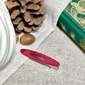 Hollow acetate bangs clip-red