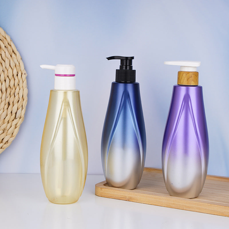 400ml long-neck pet plastic lotion pump bottle - empty refillable container for shampoo, body wash, and other liquid products