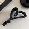 Large matte love gripper female elegant back of head hairpin high-end 2024new arrivalfashion shark clip headwear