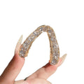 Metal high ponytail fixed full diamond v-shaped back of head hair shark clip female k-styleeleganteasiest for match gripper headwear