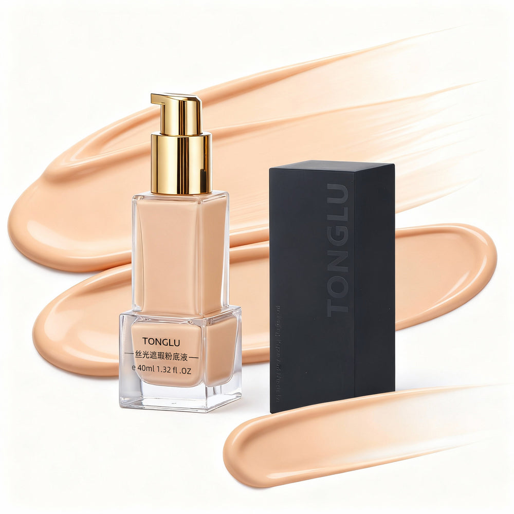 Factory oem/odm liquid foundation bottles, premium glass foundation bottles, essence cosmetic packaging materials, sample bottles