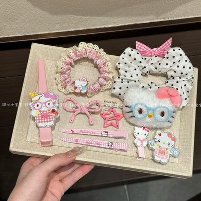 Cute sweetheart apron glasses card student clip duckbill clip makeup clip girl hair clip sweetgirl hair clip hair accessories