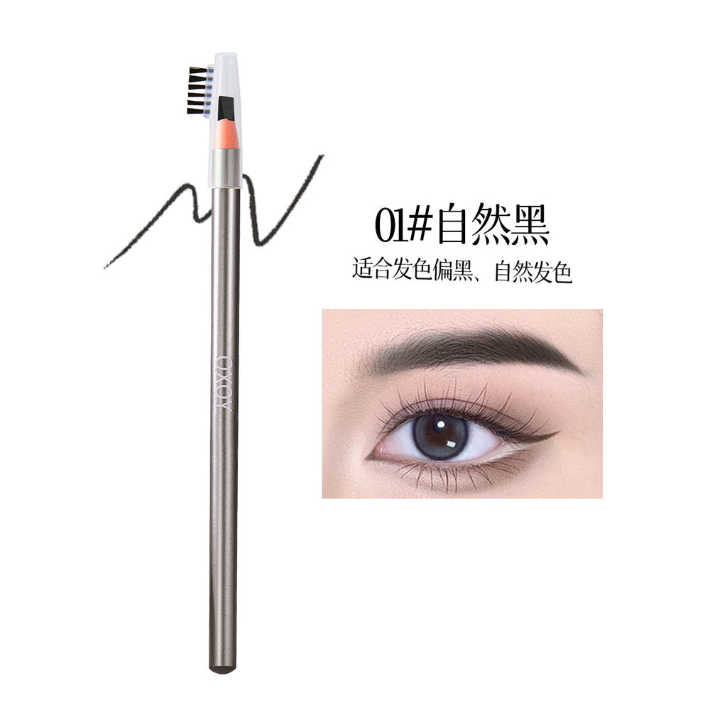 Qxqy peel-off brow definer: natural, defined, wild brow look. waterproof, sweat-proof, long-lasting, smudge-proof, hair-like brow pencil