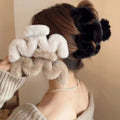 Brown color stuffed gripper large hair hair clip female back of head eleganceelegantnew arrival shark clip headwear
