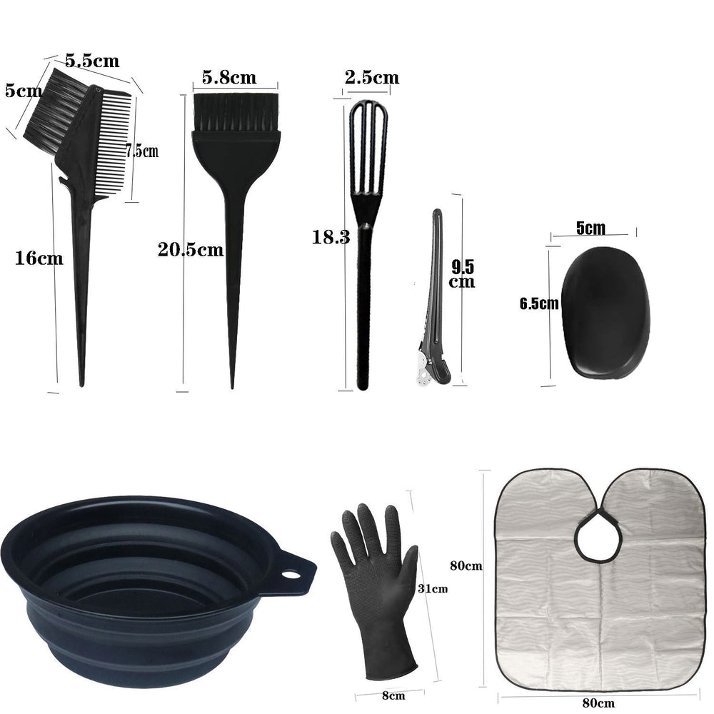 14-piece hair dyeing tool set, baking oil shawl, hair care shawl, hairdressing tools, perm and hair dyeing
