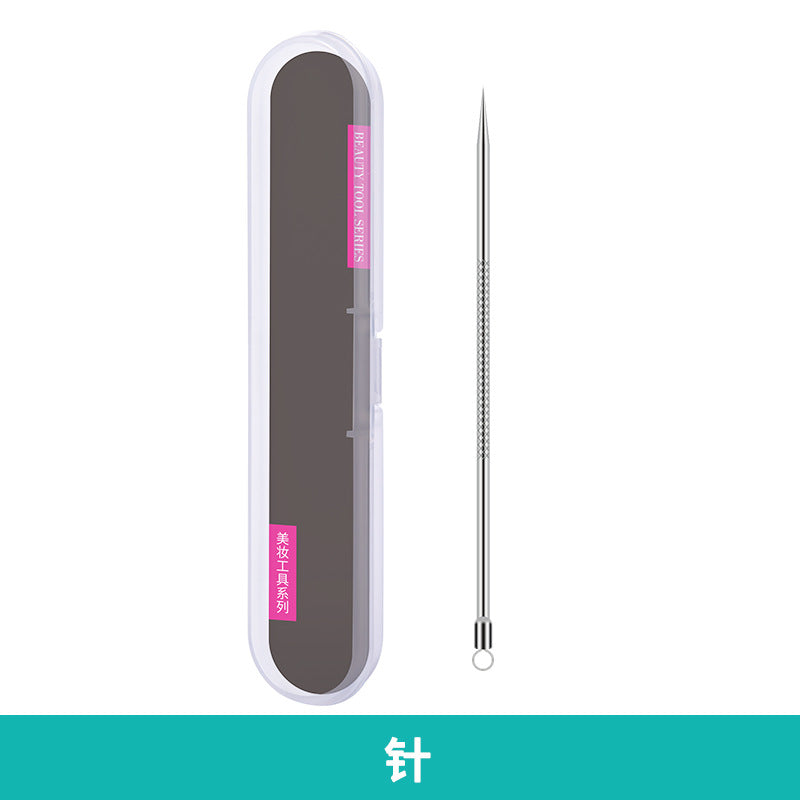 Factory direct stainless steel blackhead remover kit - includes ultra-fine tweezers, blackhead extractor, and acne pimple popping tool