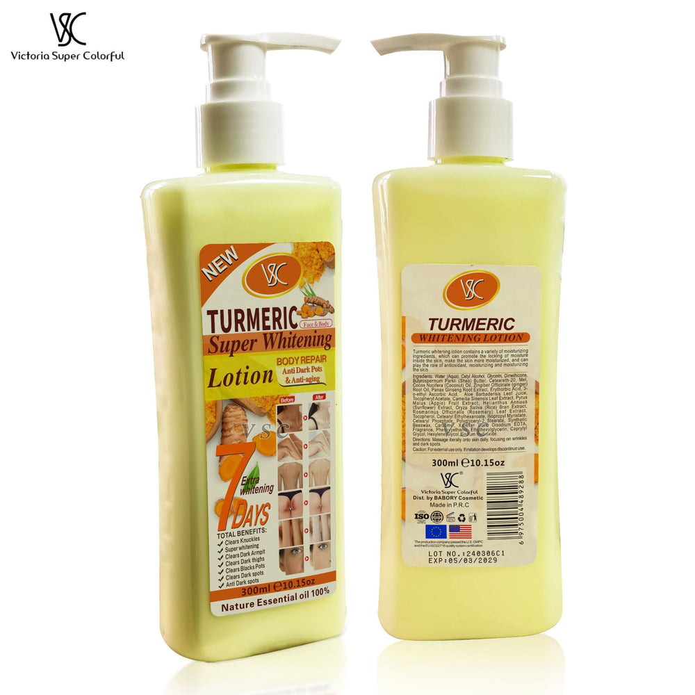 rejuvenating turmeric body lotion hydrating, refreshing and brightening rose body lotion shower lotion 300ml