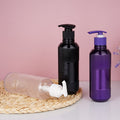 Customizable empty plastic bottles: press-top pet plastic bottles for shampoo, body wash, and hand soap dispensing