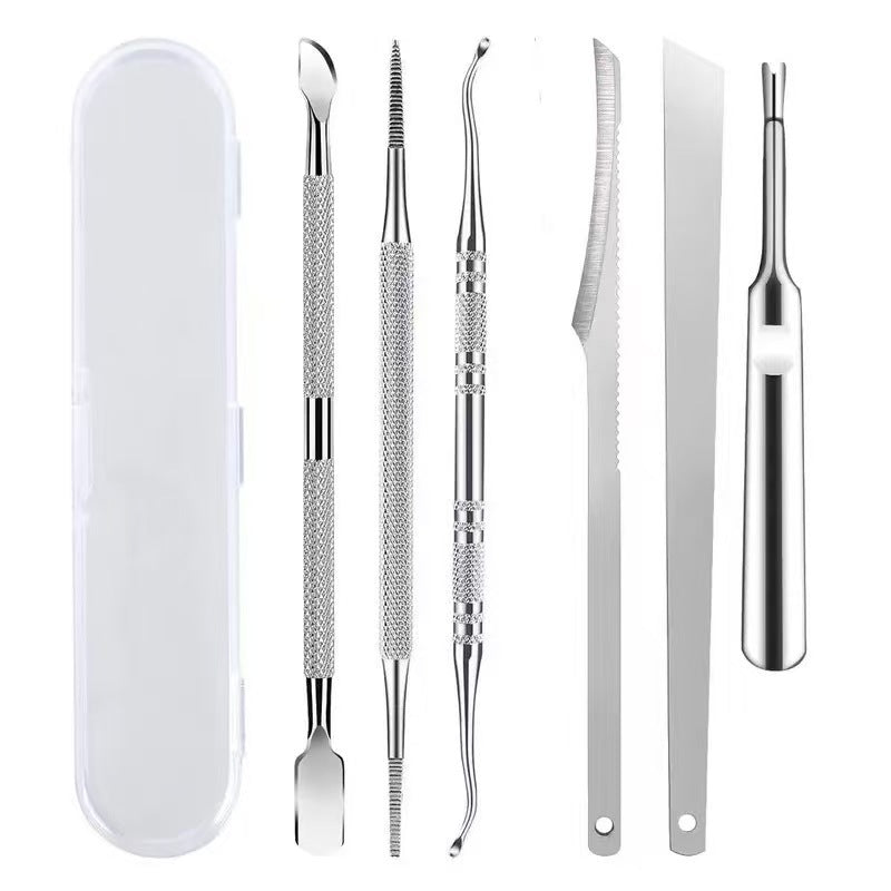 nail art tool kit, 10-piece manicure set for ingrown toenails, thick and hardened nails, care, trimming, and pedicure
