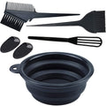 hot-selling hair dyeing tools 5-piece set hairdressing baking oil folding bowl hair dyeing brush hair dyeing comb hair dyeing artifact