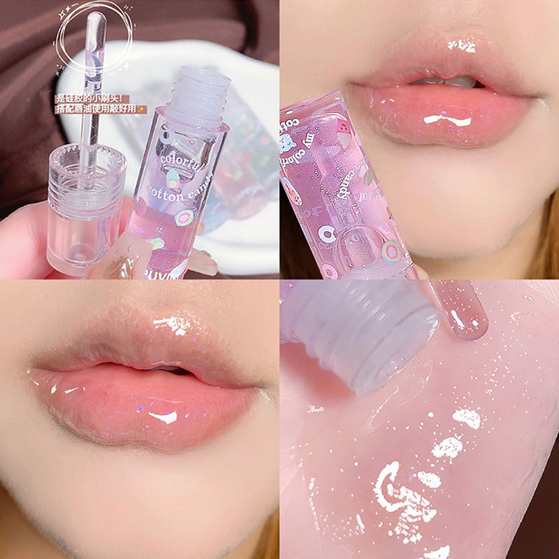 Kapavini marshmallow lip oil: hydrating, moisturizing, anti-chapping, mirror-shine, transparent glass lips