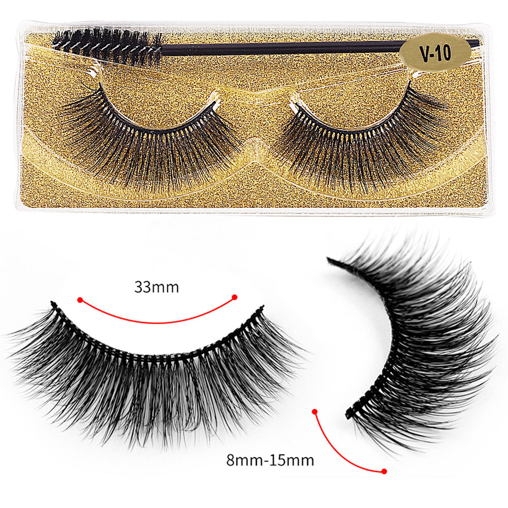fashion fake eyelashes suit slim cross thick imitation mink eyelashes one-piece fashion style