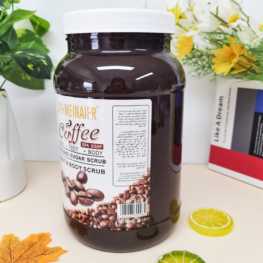 coffee scrub salt slippery body exfoliating full body scrub for men and women to smooth and brighten skin bath 4kg