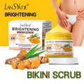 bikini scrub brightening and rejuvenating kojic turmeric scrub ice cream cleansing exfoliating body bath salts