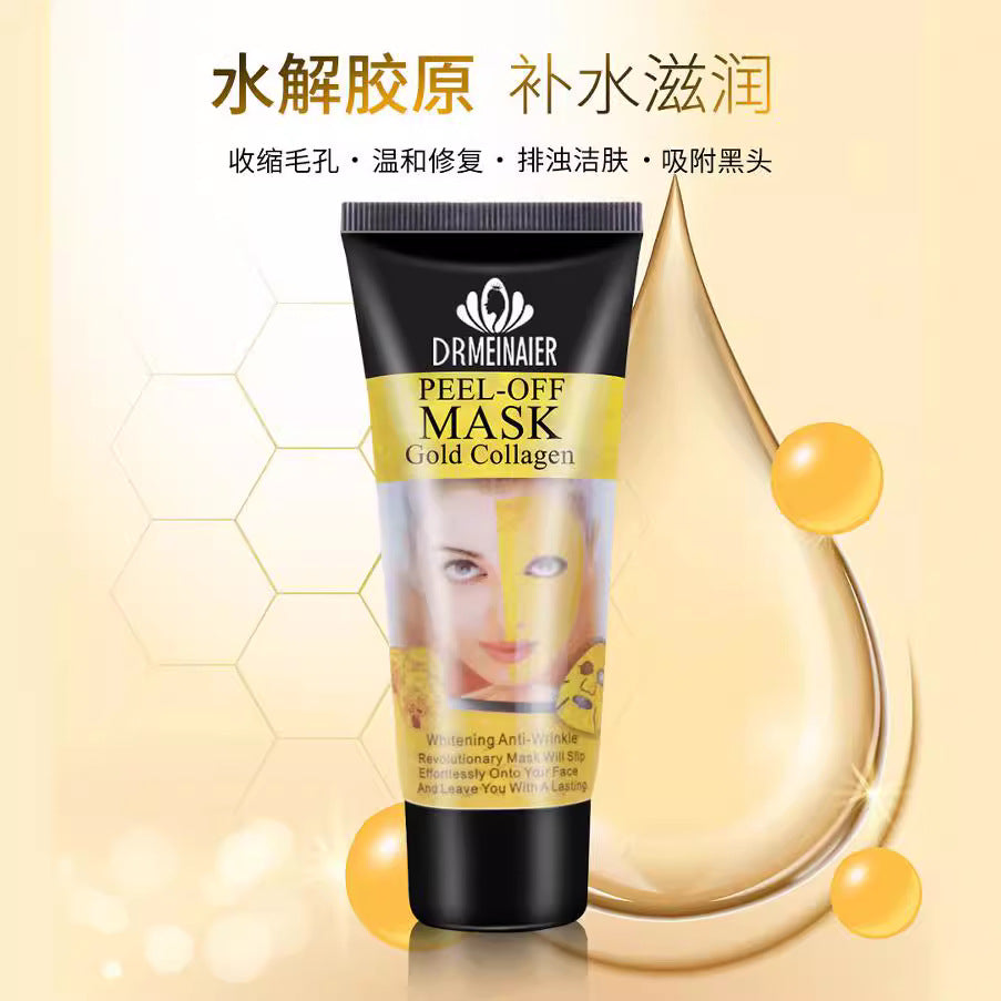 Meinier english version mask gold mask collagen firming and hydrating peel-off nasal mask wholesale 60gexport
