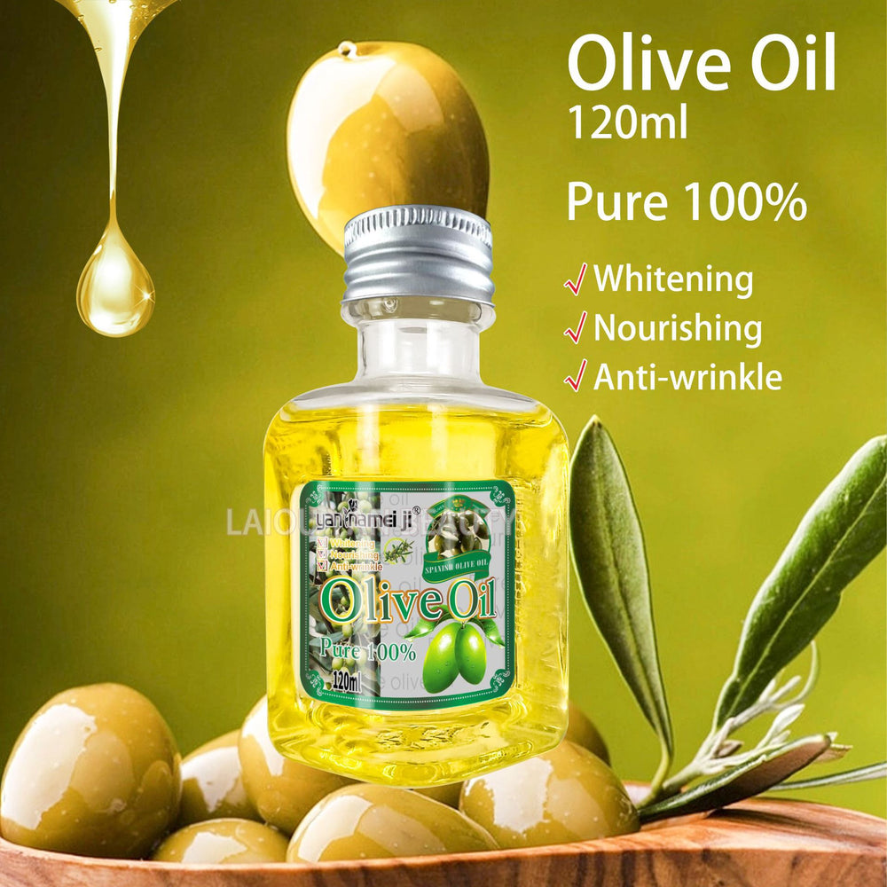 body oil for body and face, luminous moisturizing essential oil, coconut and olive skin care 120ml