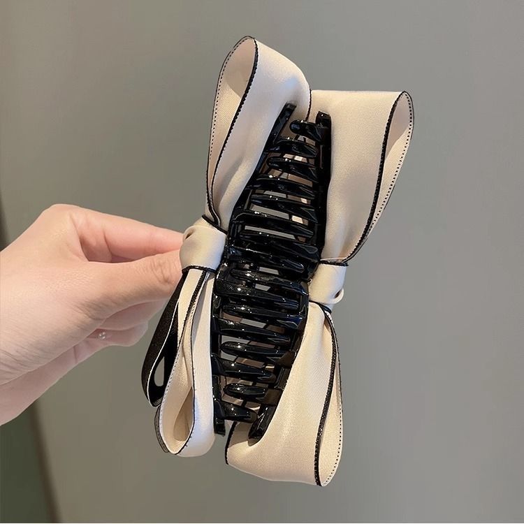 Elegance style double-sided bows gripper hairpin girl on the run princess shark clip elegantclassy top clip