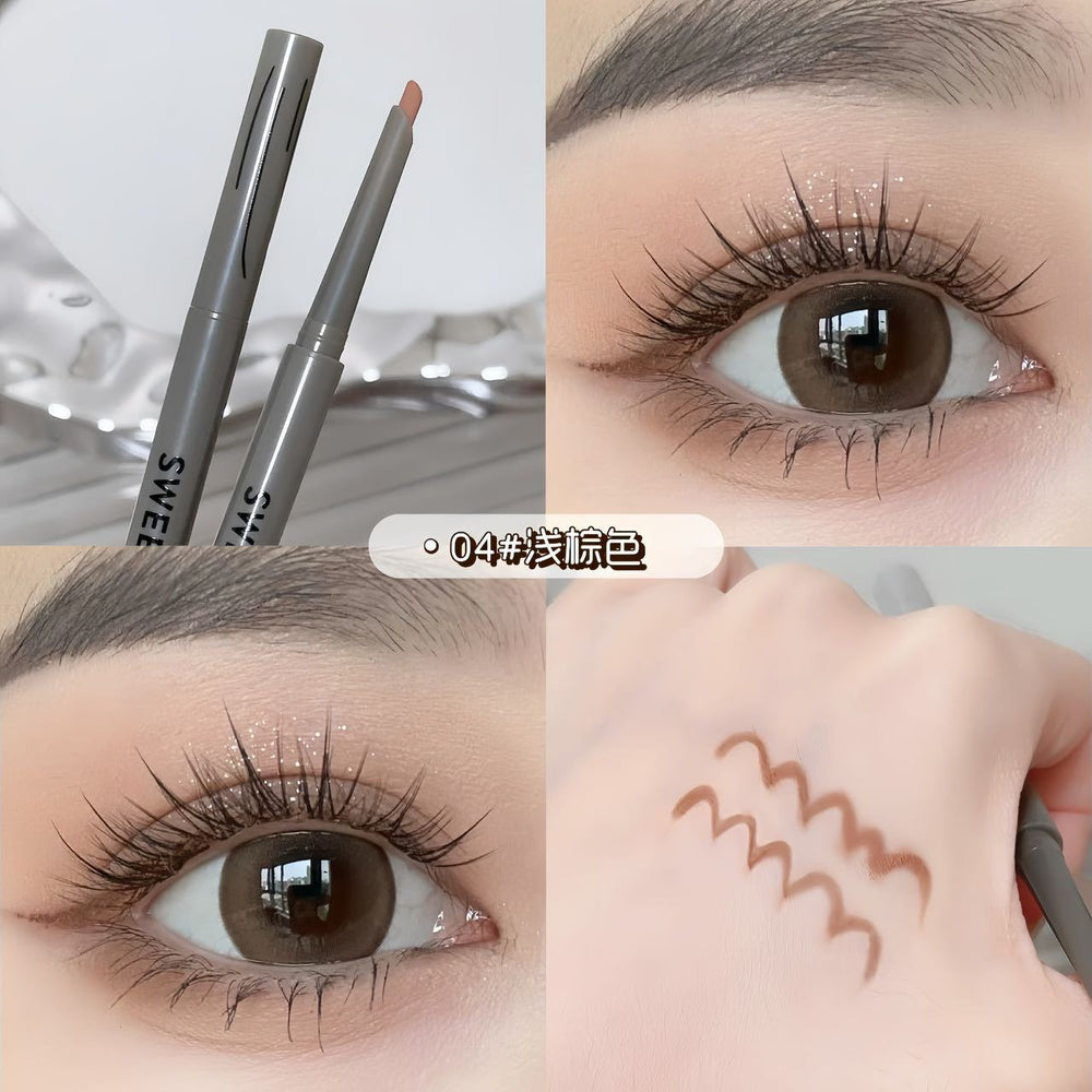 Sweet mint machete eyeliner gel pen long-lasting waterproof sweatproof not easy to smudge outline to shadow silkworm pen