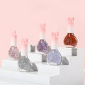 Nail polish, no baking, quick drying, non-tearable, nude color, sequined bottom oil, wine red cherry oily nail polish, wholesale