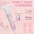 Women's intimate hair removal trimmer - personal, full body, leg shaver - pubic, underarm electric razor - pink new