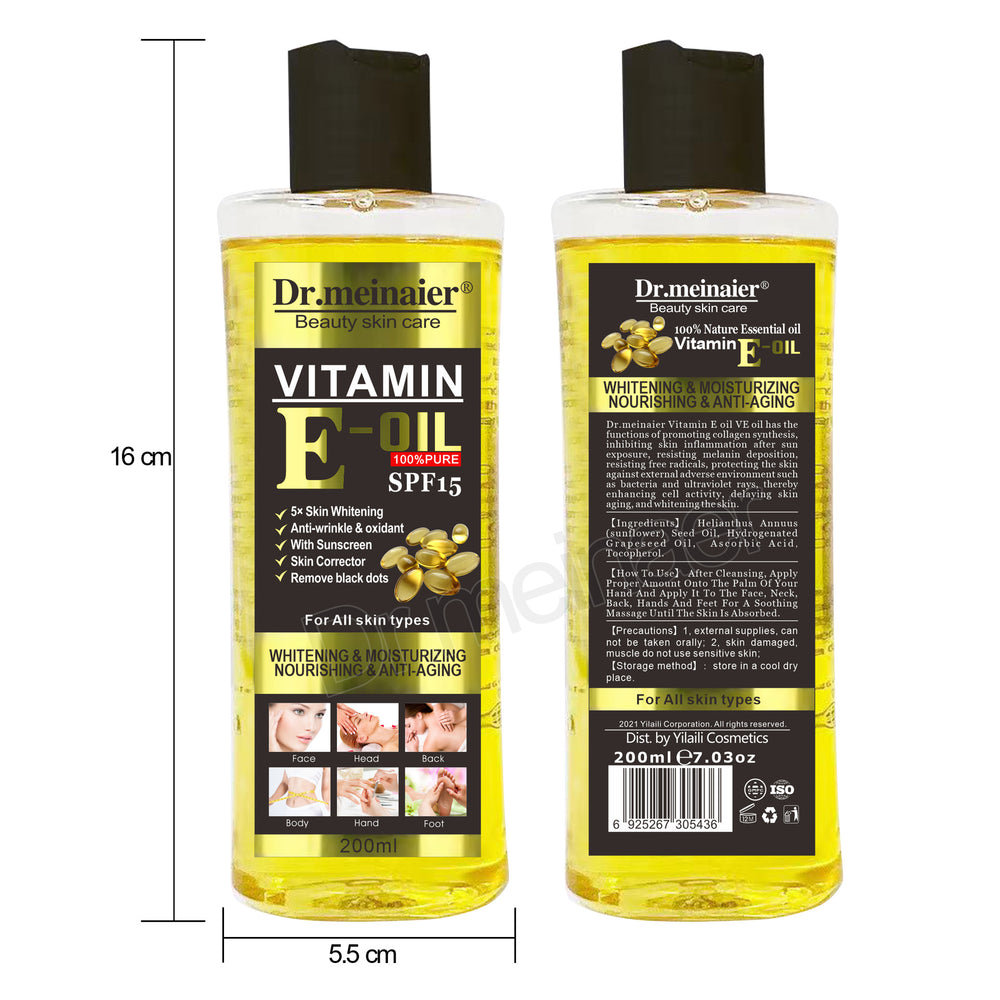 essential oil foreign trade vc vitamin e oil facial body skin care moisturizing massage to remove black natural spa moisturizing oil