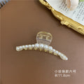 Korean large pearl clip hairpin eleganceelegant female back shark clip hair clip hair clip hair clip