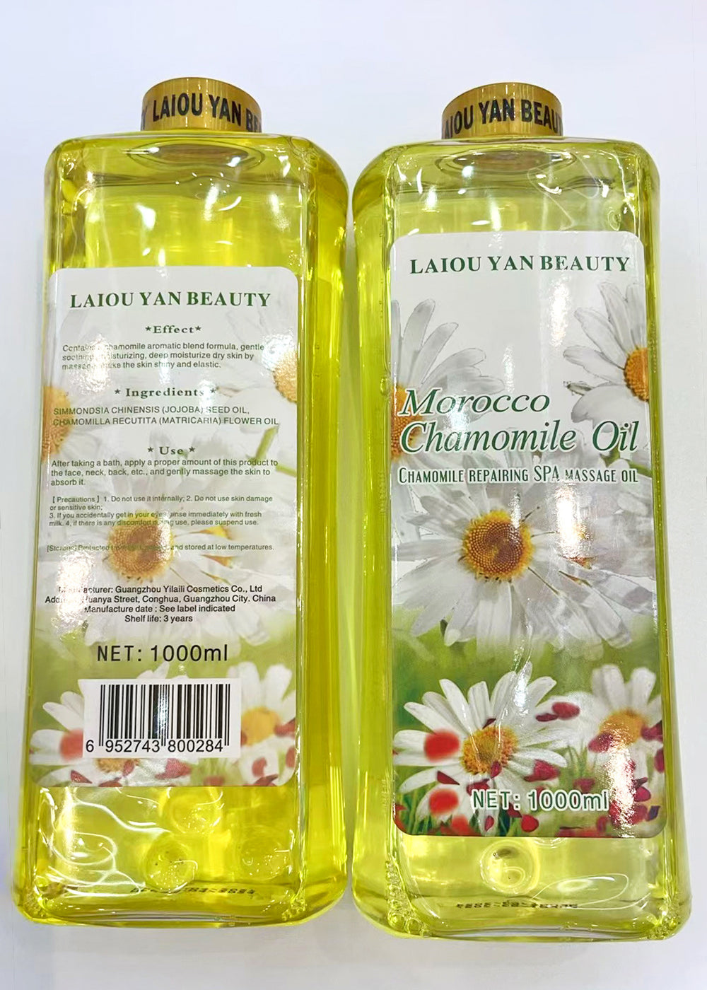 leo yanmei facial moisturizing essential oil body massage oil 1000ml heating meridian massage foreign trade wholesale