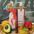 double fruit shower gel with long-lasting fragrance molato scrub shower gel cleans, moisturizes, brightens and removes blackness