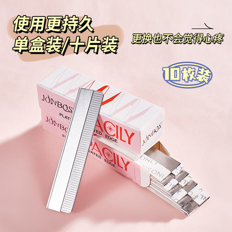 Jonbos eyebrow razor blades - professional eyebrow shaping tool for women, stainless steel eyebrow razor, eyebrow trimmer, eyebrow shaping gadget