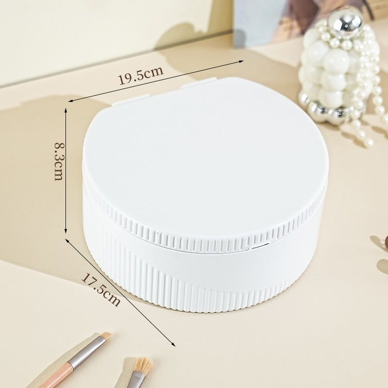 exclusive creative makeup mirror with light, jewelry storage box, multi-color high-definition touch control, household gift dressing mirror