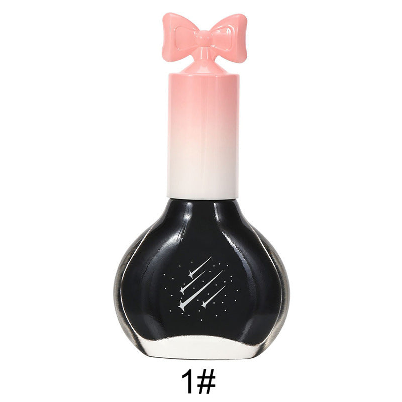 Nail polish, no baking, quick drying, non-tearable, nude color, sequined bottom oil, wine red cherry oily nail polish, wholesale