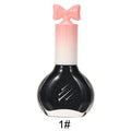 Nail polish, no baking, quick drying, non-tearable, nude color, sequined bottom oil, wine red cherry oily nail polish, wholesale