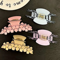 Flower clip large shark clip 2024 new arrivalclassy women's back of head clip headwear hair clip high quality