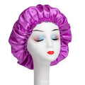 Manufacturer produces and wholesales single-layer shower caps that can be printed with logo, satin shower caps, wig packaging shower caps