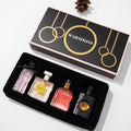 best-selling women's perfume four-piece set, long-lasting light fragrance, floral, black coffee perfume, women's gift box wholesale