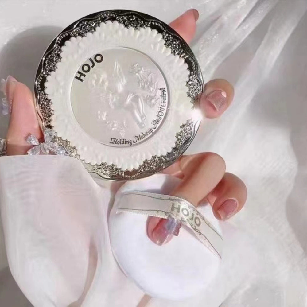 Makeup hojo angel light setting powder loose powder oil control long-lasting setting waterproof light and delicate large capacity honey powder