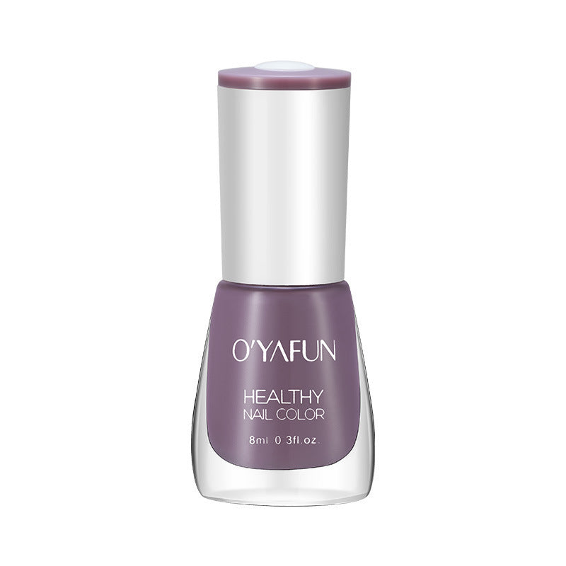 New ouyafei water-based nail polish, no baking required, quick-drying, peelable, 8ml, student-friendly clear top coat, wholesale