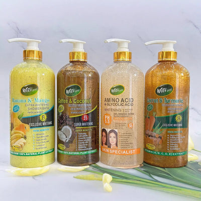 silky milk shower gel 1000ml, cleansing & moisturizing carrot scrub body wash, wholesale for export