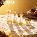 Ready-to-ship skincare triangular frosted spray bottle 120ml, premium lotion/serum empty bottle, 50g cream/gel glass jar