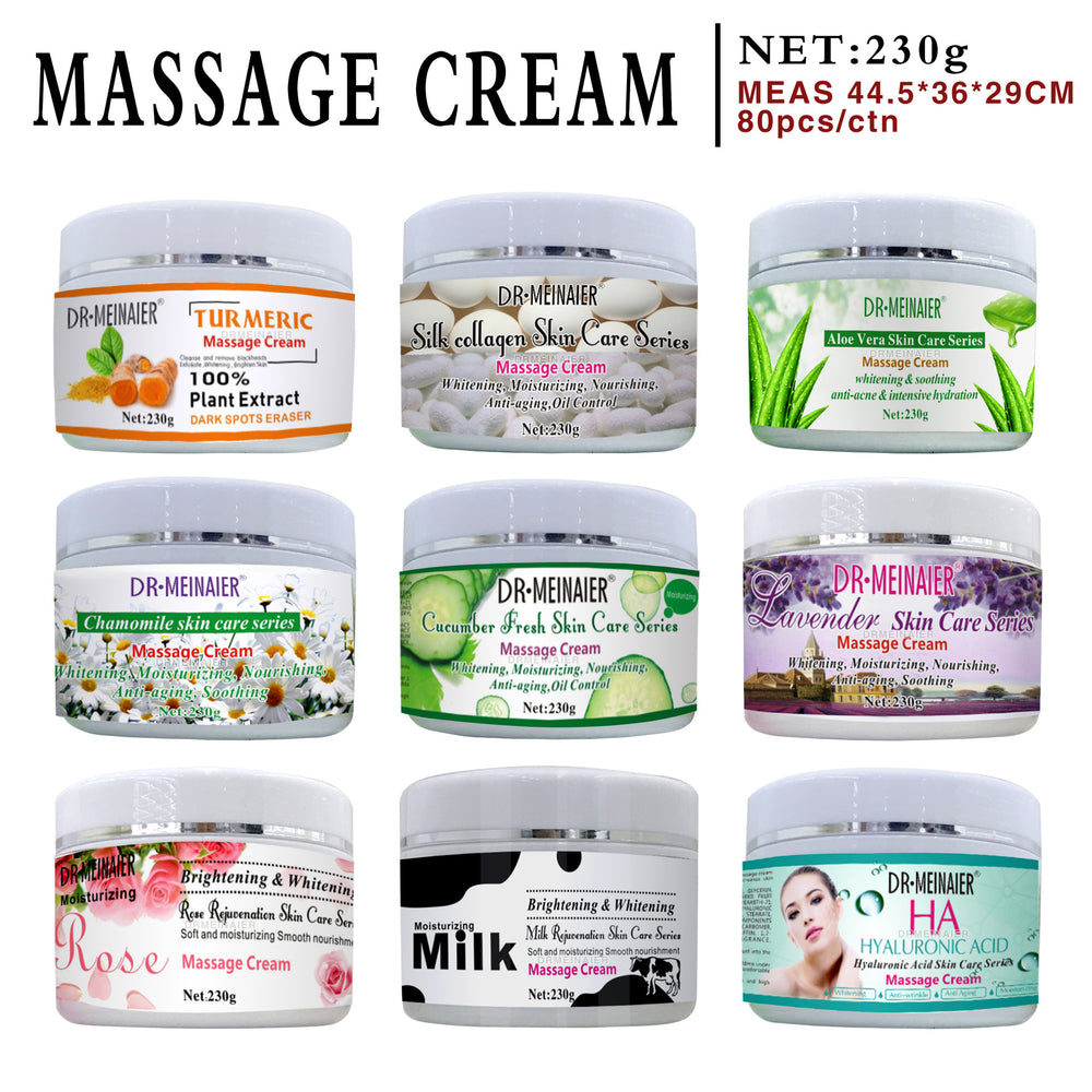 export hyaluronic acid massage cream - gentle and soothing facial and body massage cream - skincare product 230g wholesale