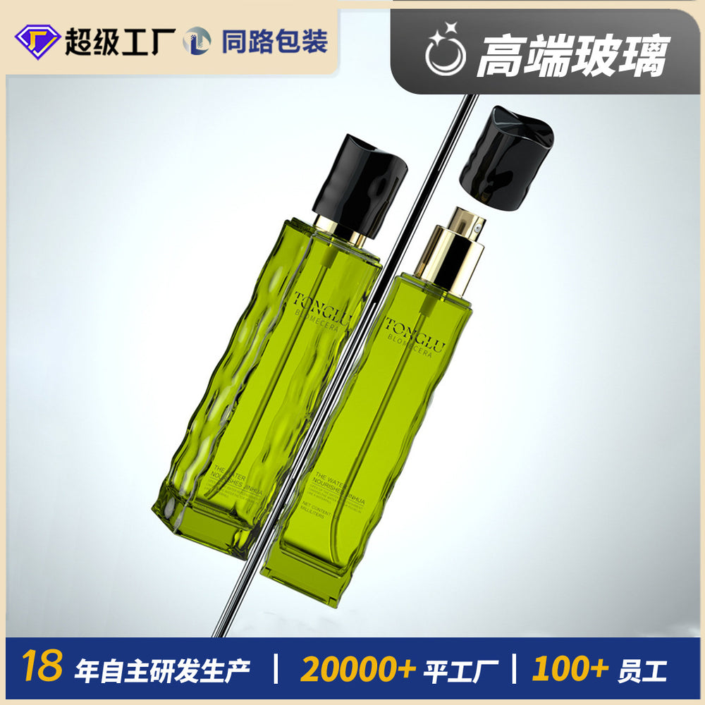 Factory direct cosmetics: press-type lotion, toner, serum, cream empty bottle sets - cosmetic glass bottles