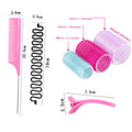 33-piece bangs curling barrel curling iron heatless curling styling tool hairdressing supplies steel needle tip tail comb fishbone braid